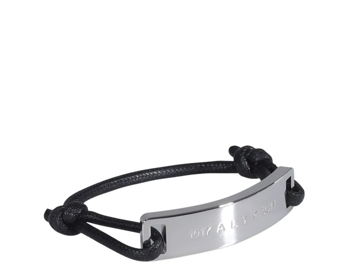 1017 ALYX 9SM Logo-Plaque Knot Detailed Bracelet