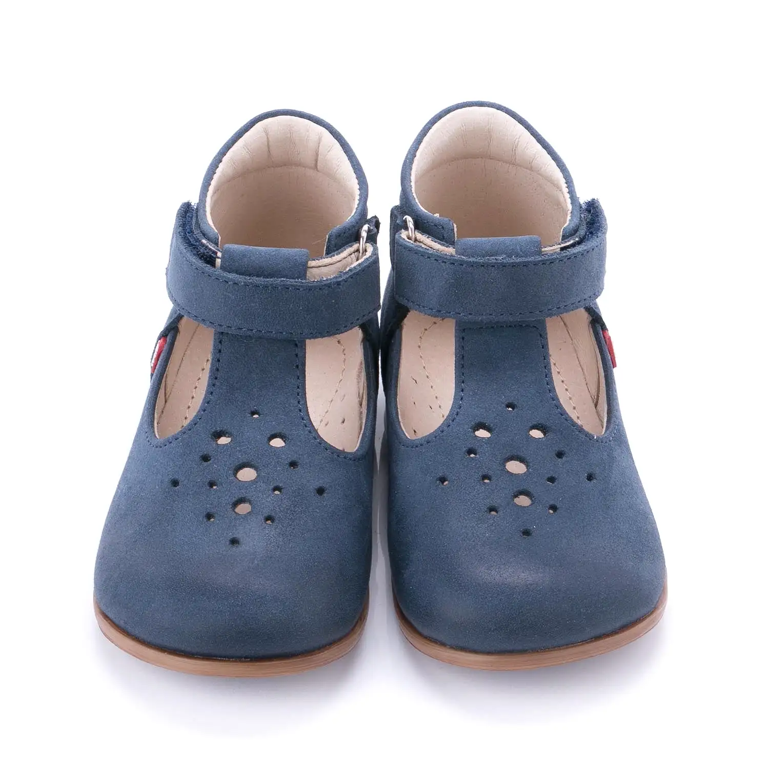 (2385-6) Emel Navy balerina perforated