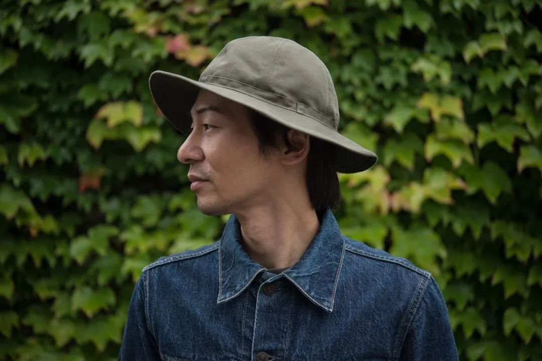 30's Hat Olive Chino/ One-Wash