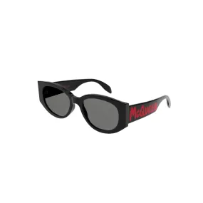 Alexander Mcqueen Sunglass Woman Black Grey AM0330S-002