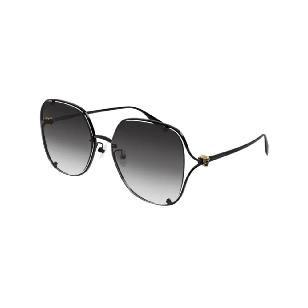 Alexander Mcqueen Sunglass Woman Black Grey AM0366S-004