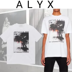 ALYX  |Crew Neck Flower Patterns Unisex Street Style Short Sleeves