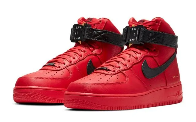 Alyx x Nike Air Force 1 High Black University Red