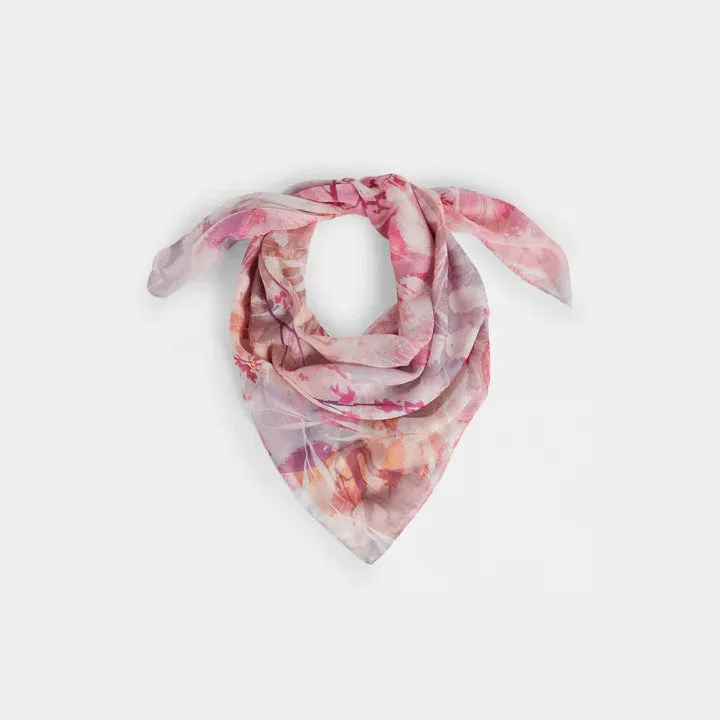 Annika Square Scarf - Pink/Purple/Orange 2414514A