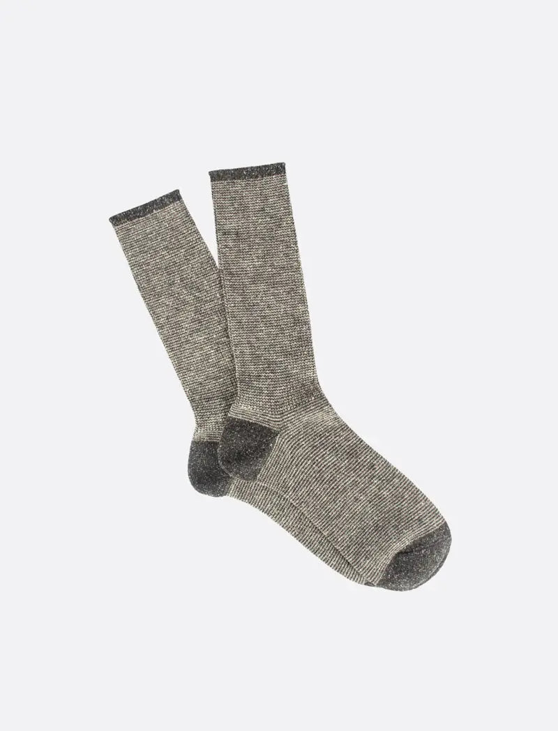 Anonymous Ism Nep American Rib 3 Pack Crew Socks Grey