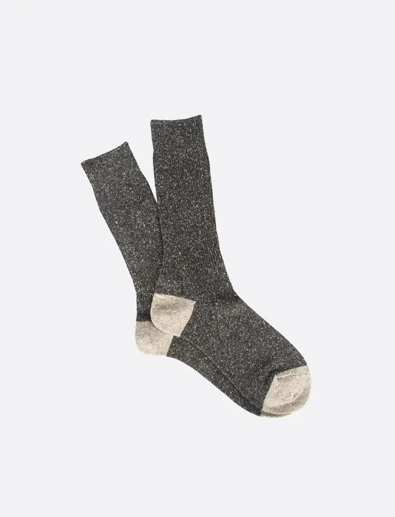 Anonymous Ism Nep American Rib 3 Pack Crew Socks Grey