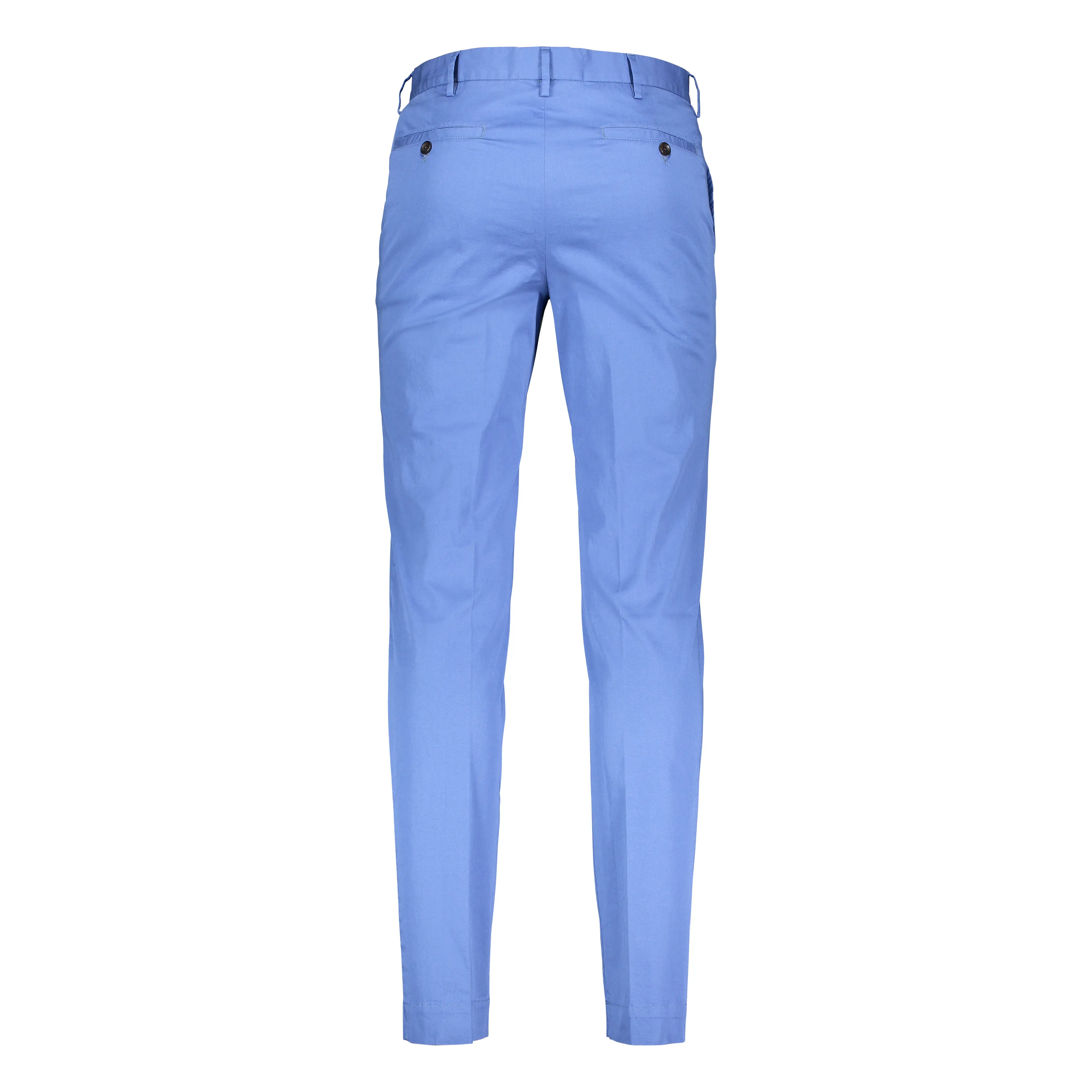 Arbaud chino pants in fine stretch gabardine cotton (river blue)