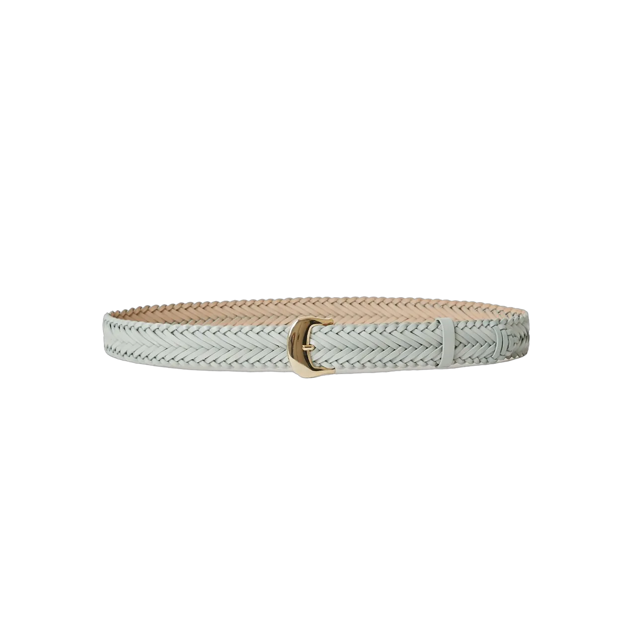 B-Low the Belt Talia Braid Belt, Light Sage Gold