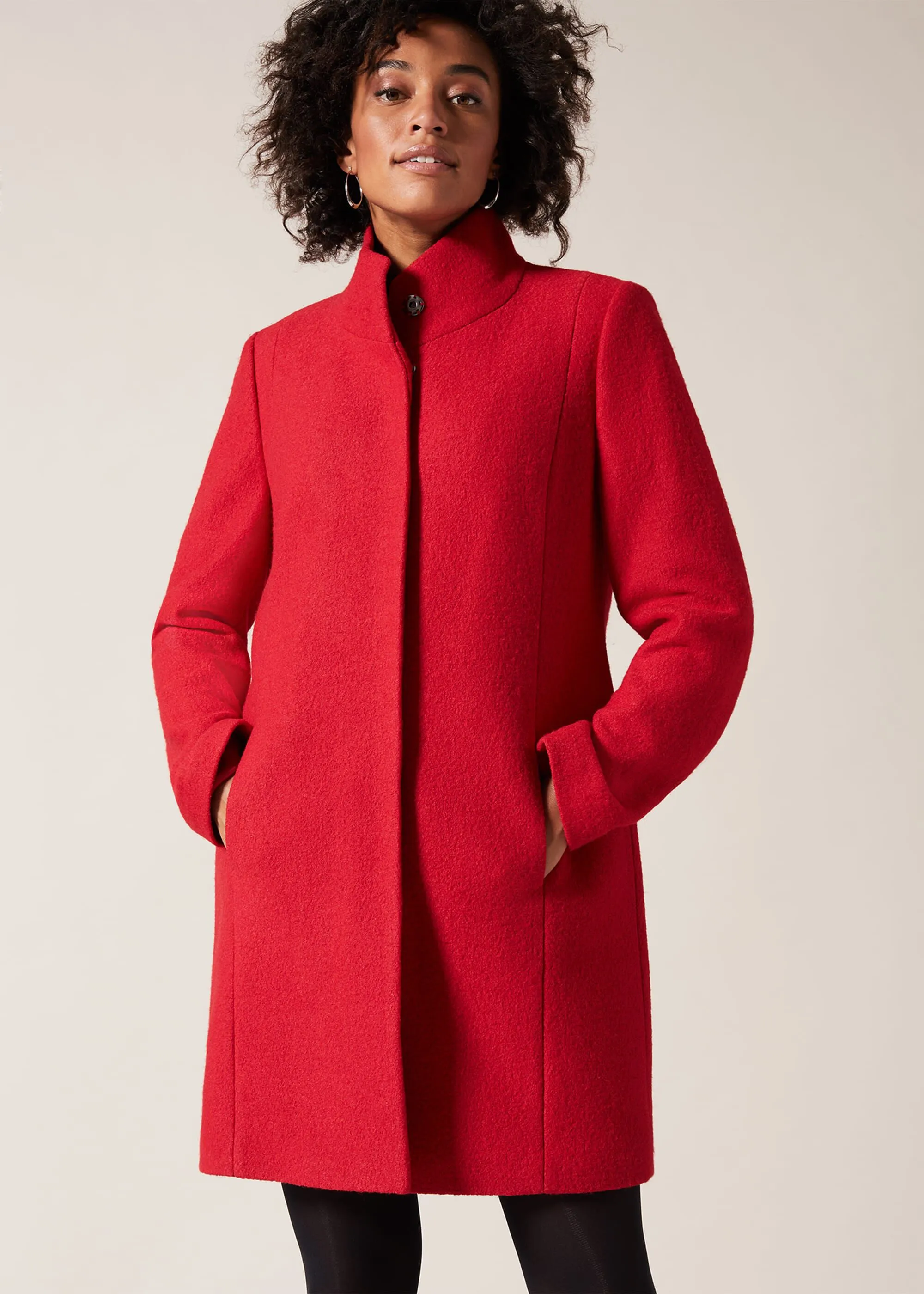 Bailie Boiled Wool Coat