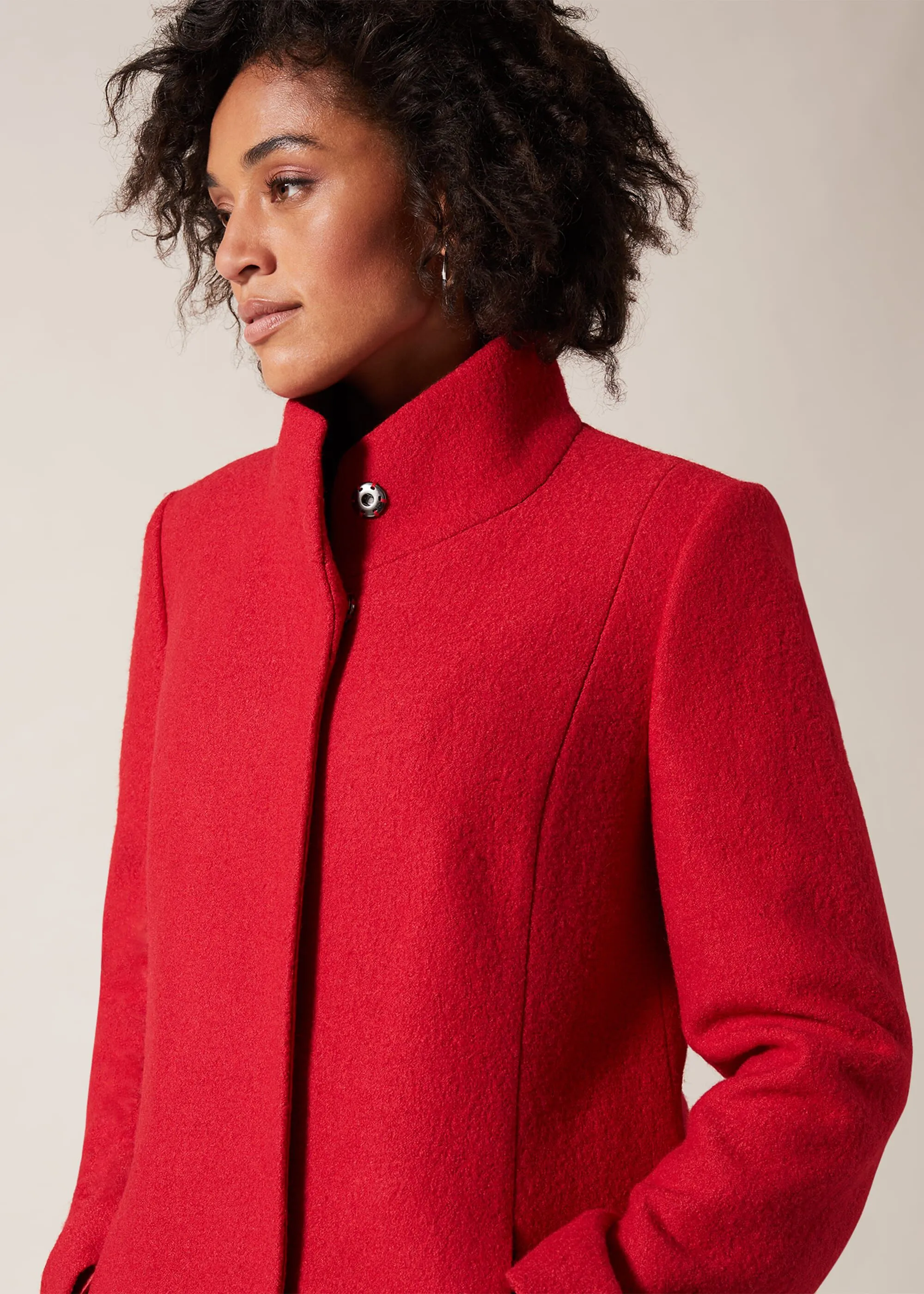 Bailie Boiled Wool Coat