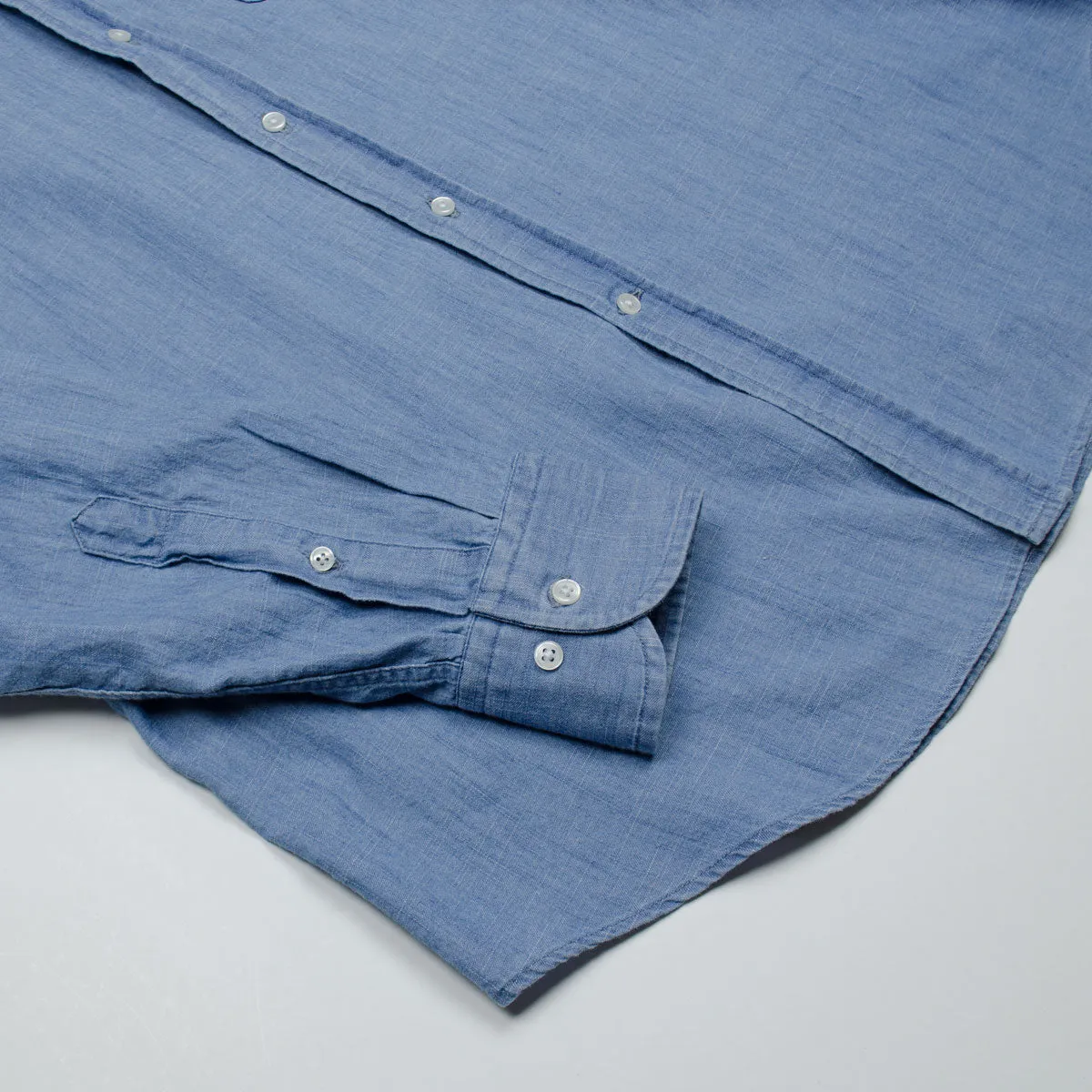 BD Baggies - Bradfort BD Shirt With Pocket - Chambray Light Blue