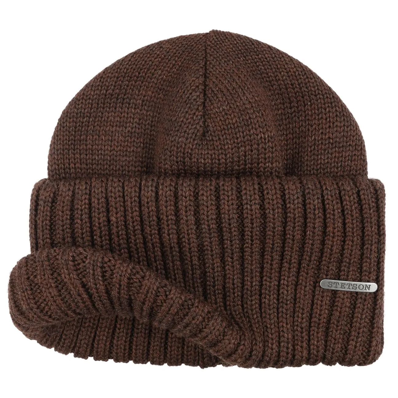 Beanie Merino Wool, Brown