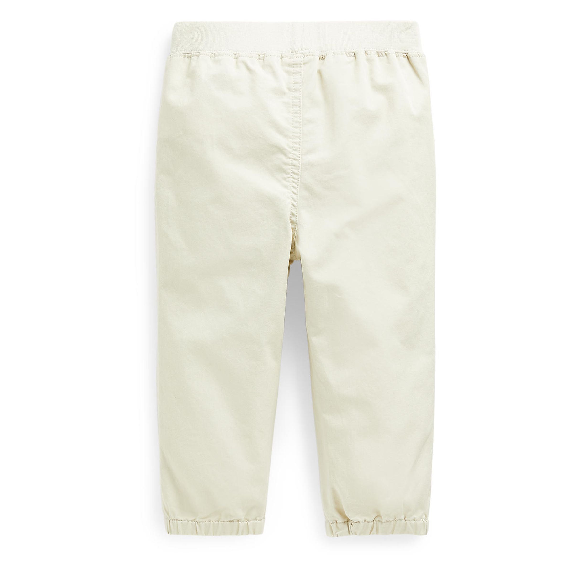 Beige Stretch Chino Joggers