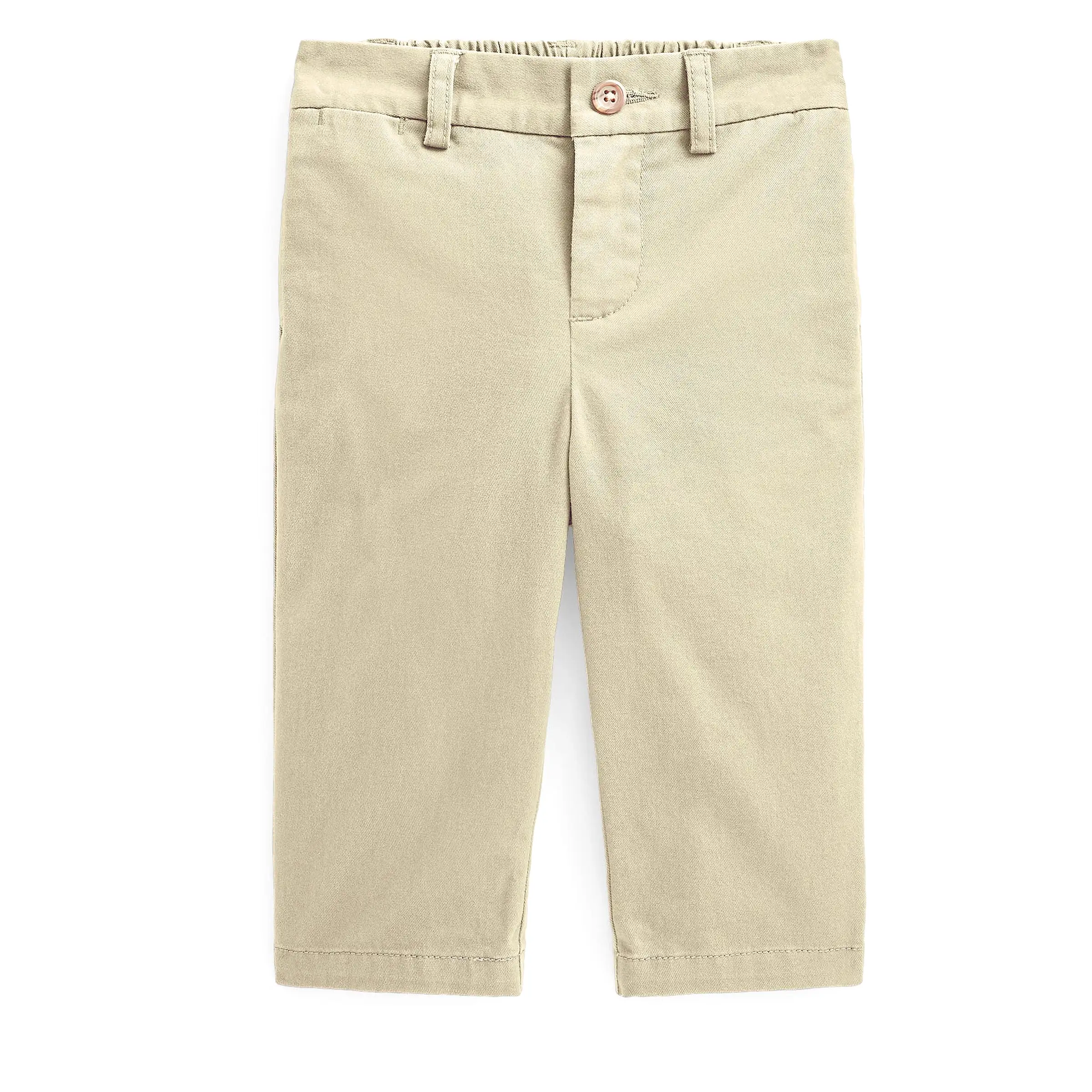 Beige Stretch Chino Pants