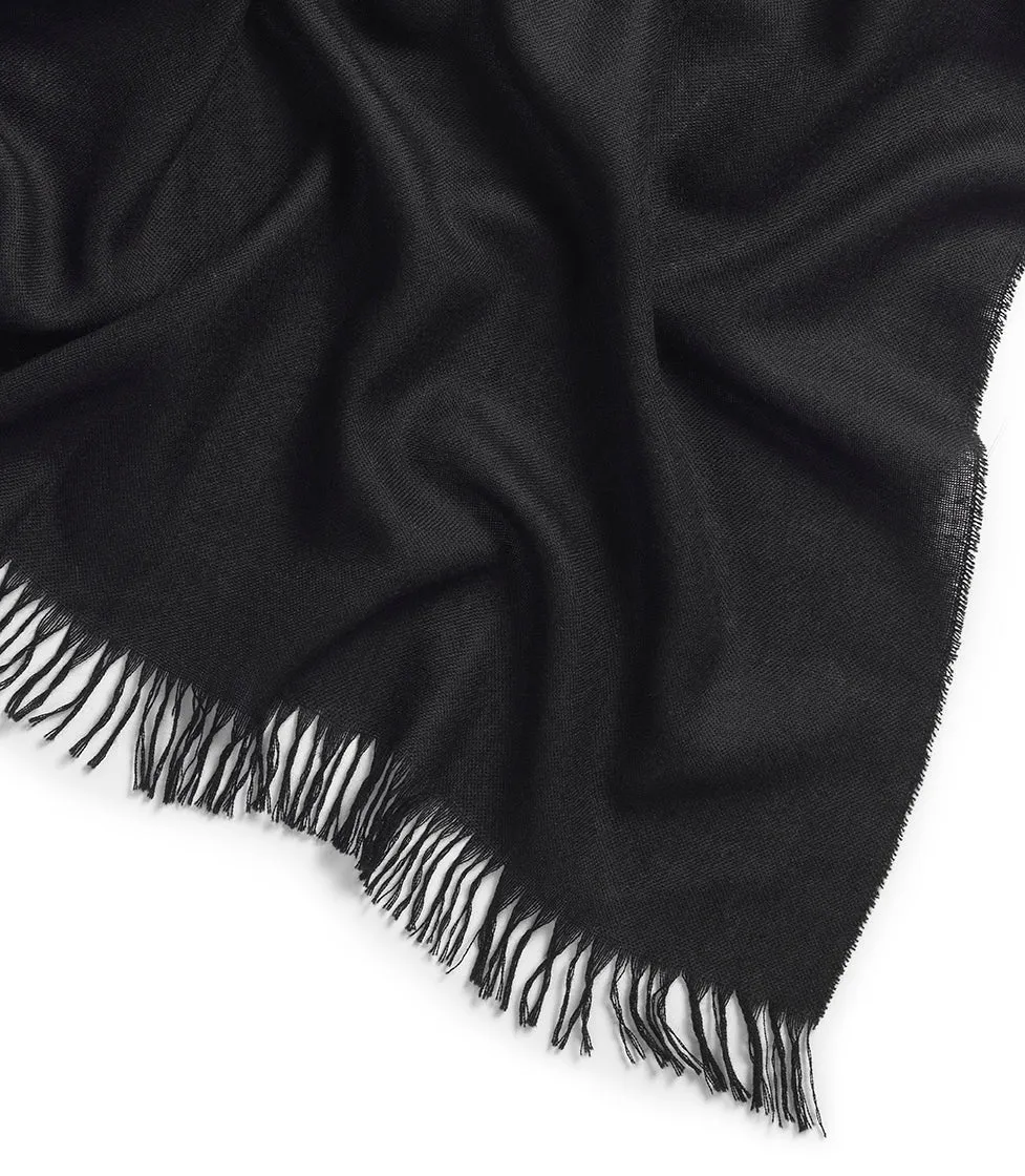 Black Kishorn Cashmere Scarf