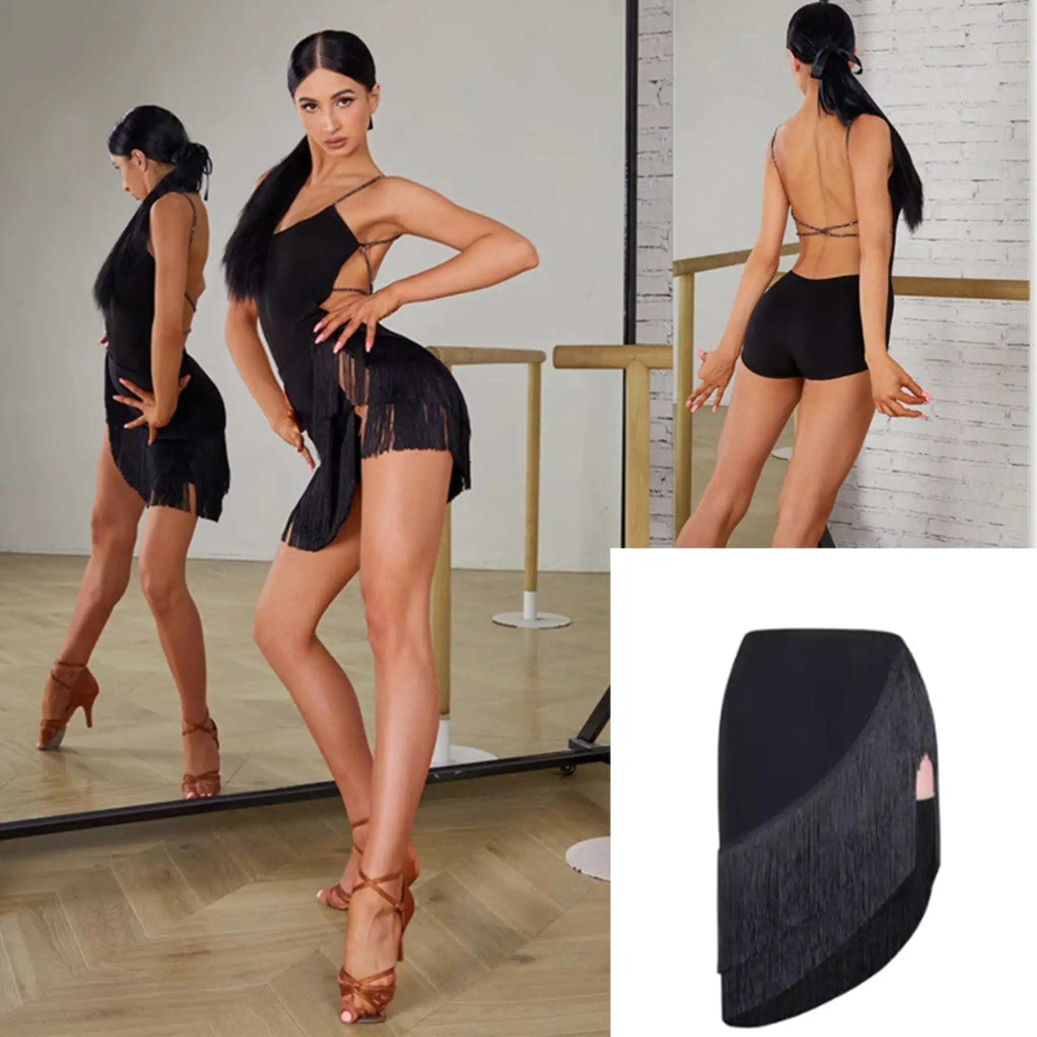 Black Latin Practice Attire| Freedom and Sensuality | 2411