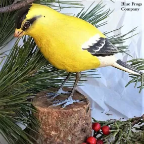 Blue Frogs Company - Bird Sculpture (American Goldfinch) #B-84