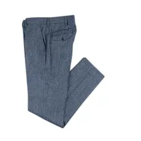 Boris Chino Denim Pants Cotton and Wool Stretch (dark blue)