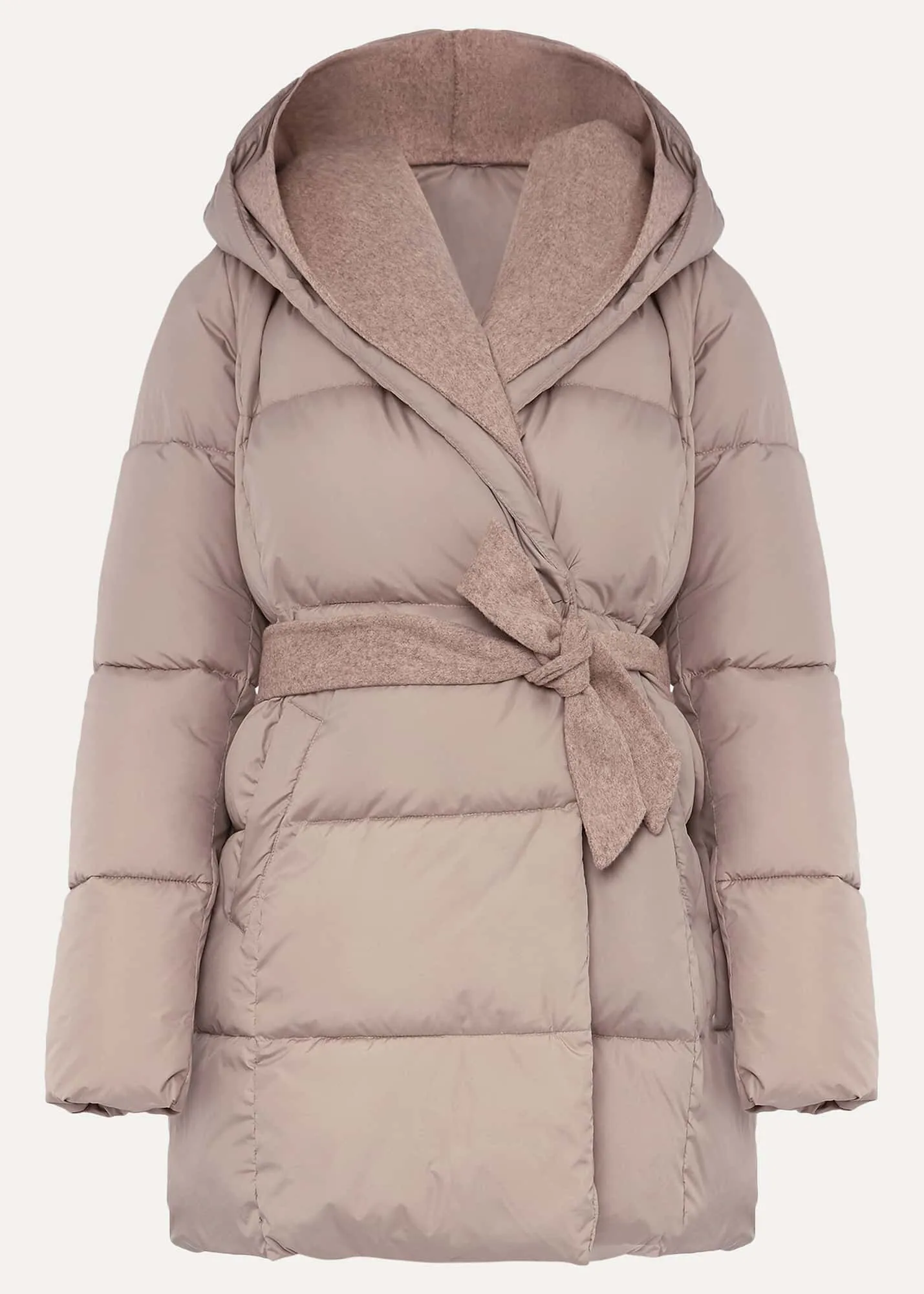 Brae Belted Puffer Knit Coat