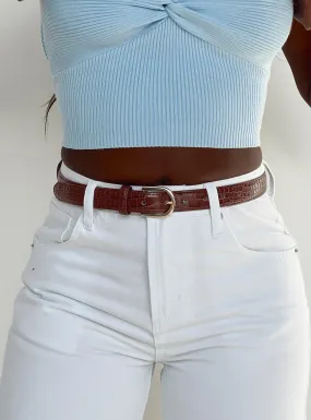 Brassy Belt Brown