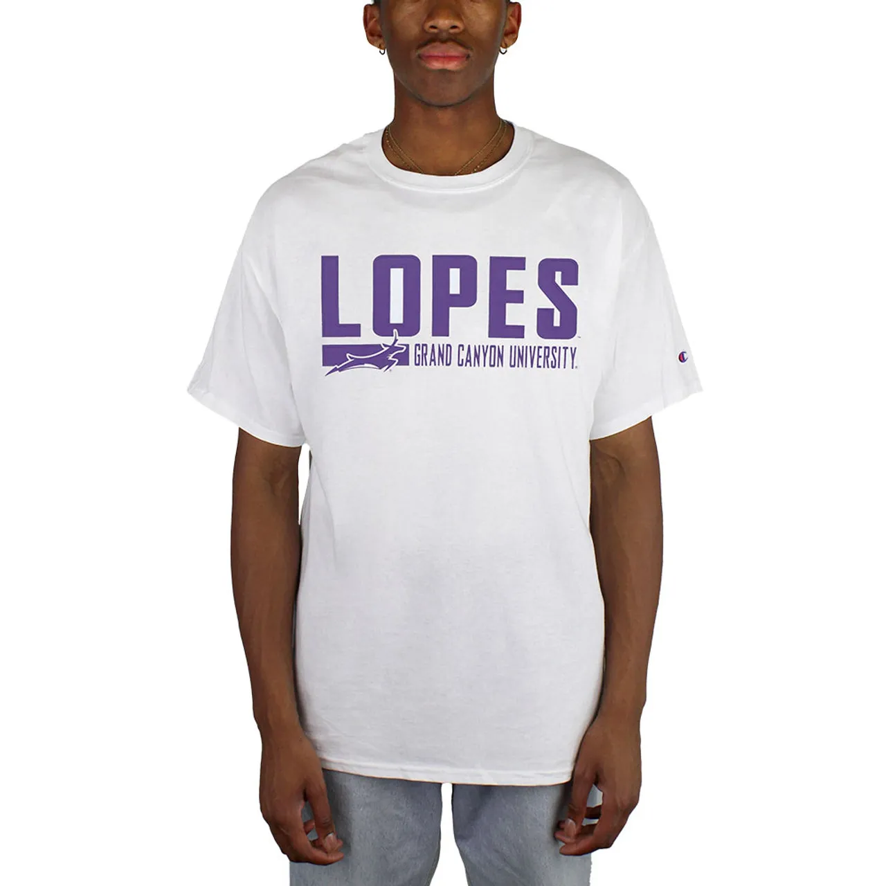 Champion Men's White Lopes Grand Canyon University Tee