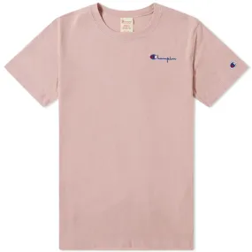 Champion Reverse Weave Women's Small Script TeePink