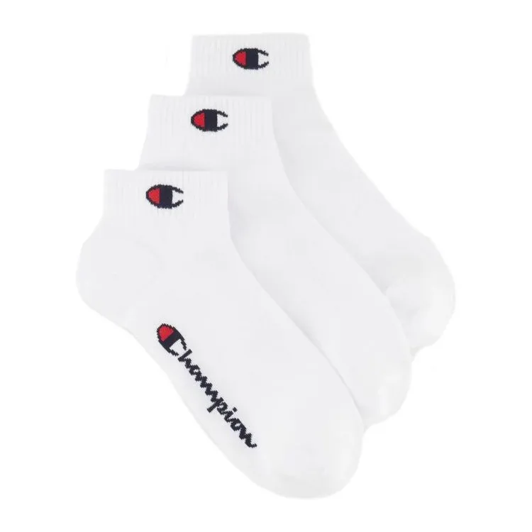 Champion U20099WW001 Socks Calze Unisex 3Pk  Bianco