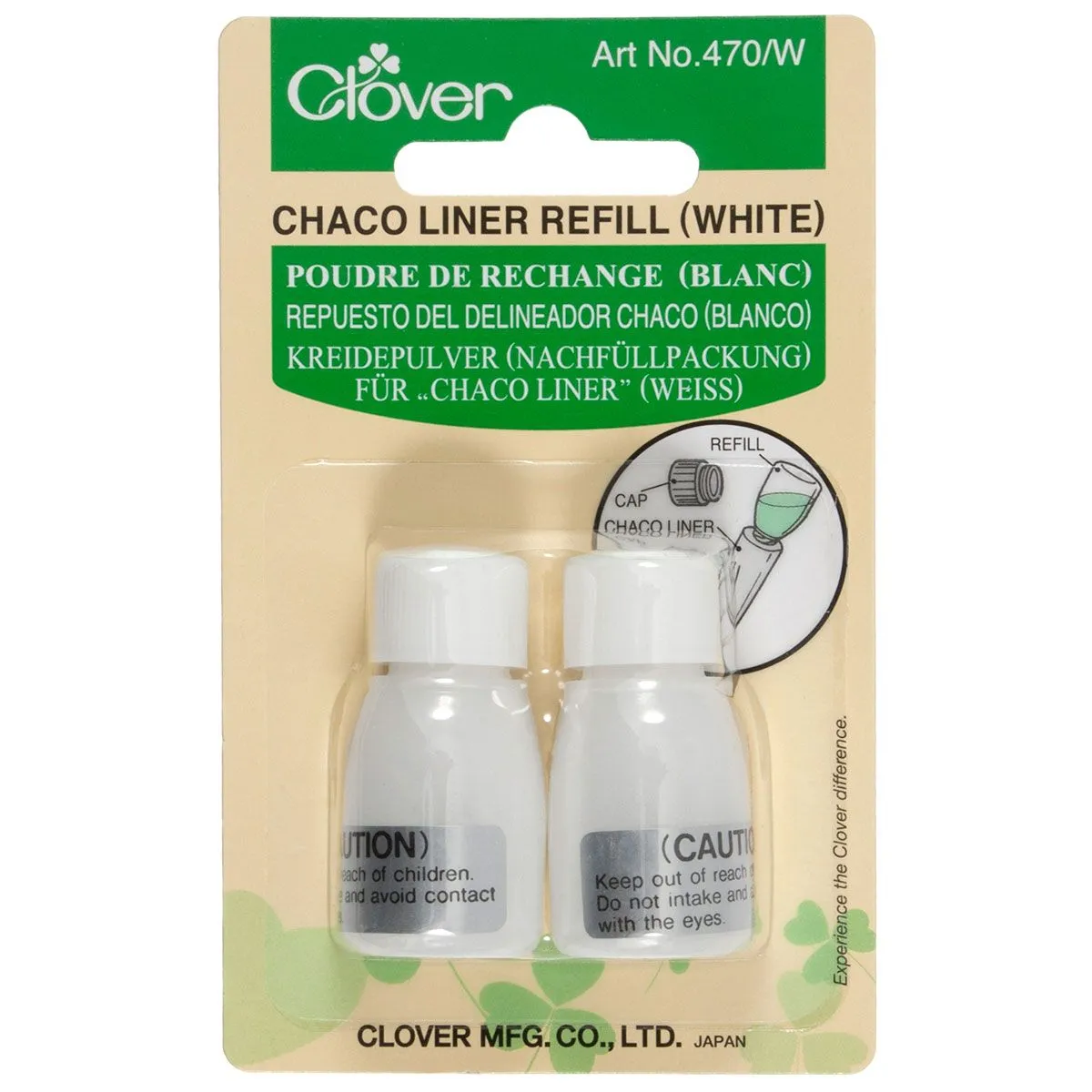 Clover Chaco Liner Refill. White