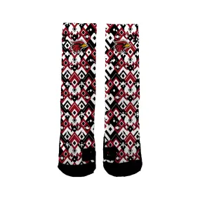 Corona Cardinals Geo Socks