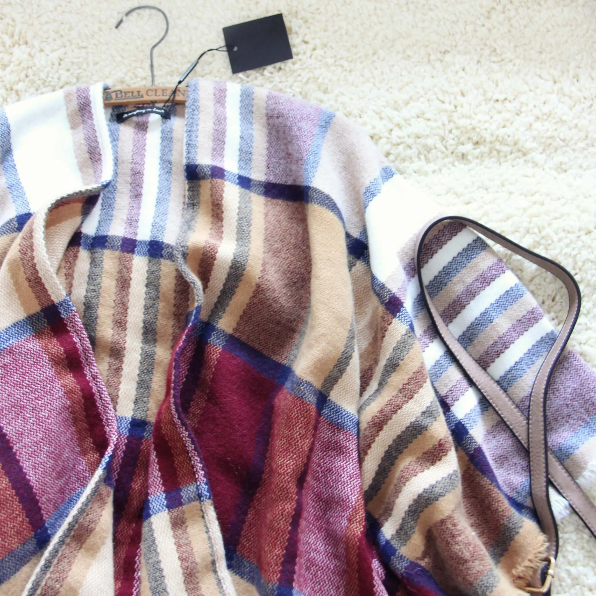 Cozy & Sweet Plaid Wrap