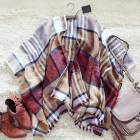 Cozy & Sweet Plaid Wrap