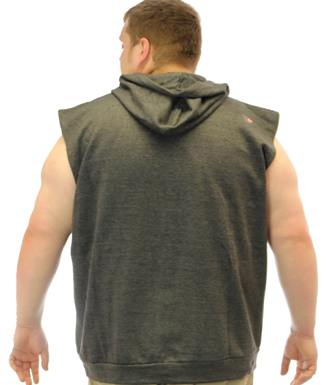 D555 Blake Sleeveless Hoody - Charcoal