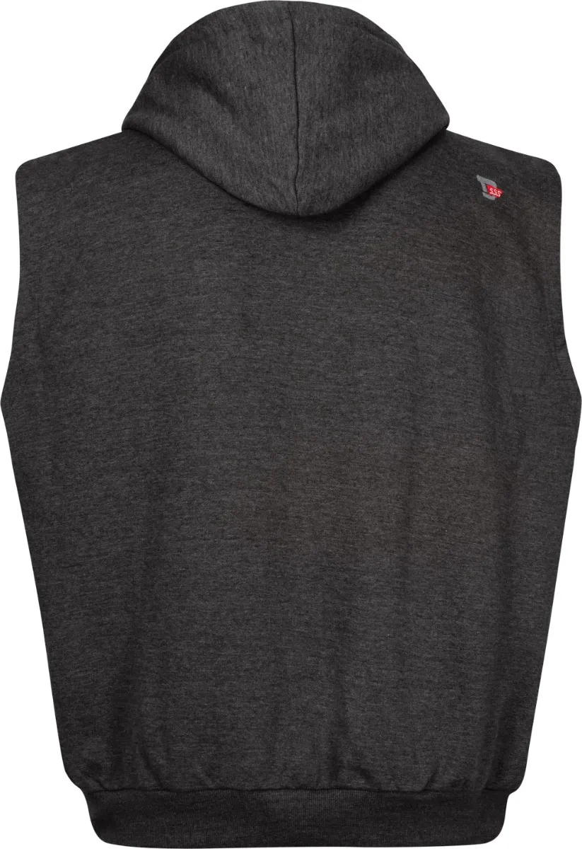 D555 Blake Sleeveless Hoody - Charcoal