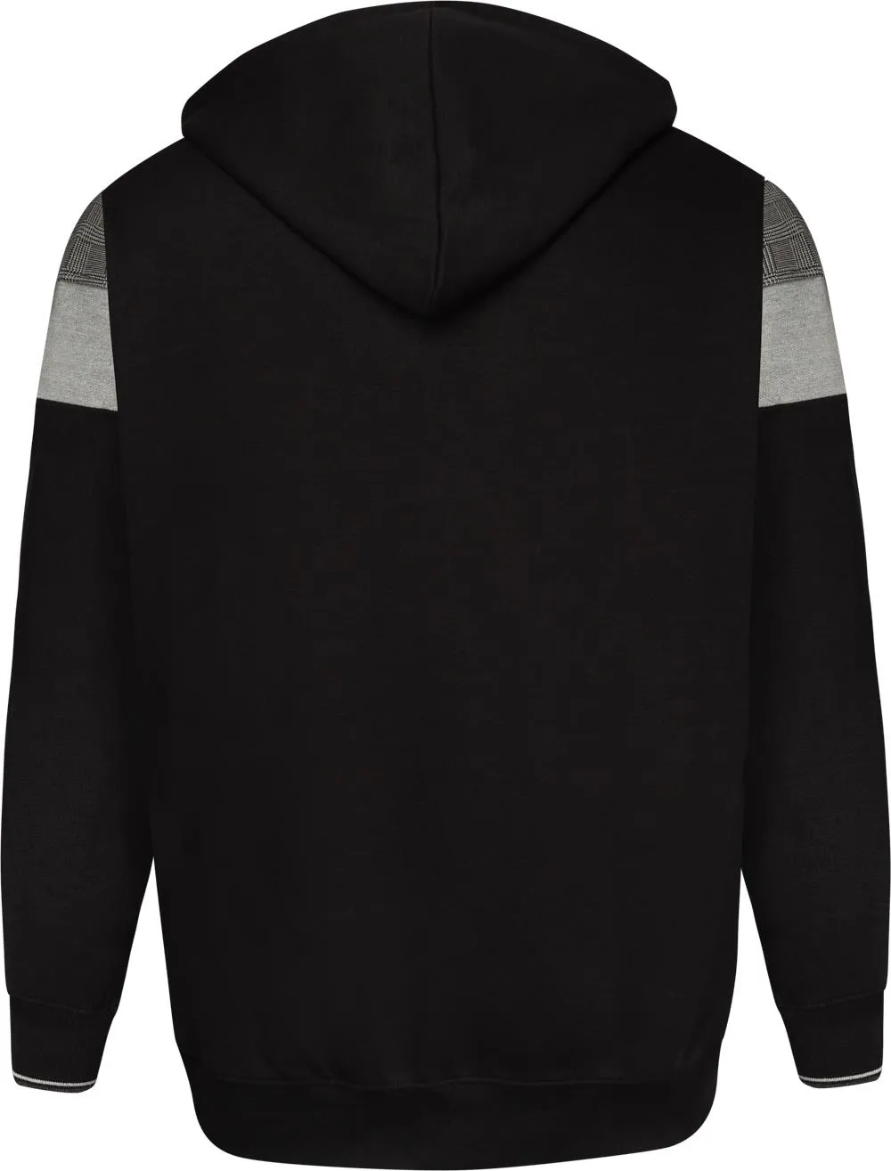 D555 Kipling Cut & Sew Full Zip Hoody - Black Grey