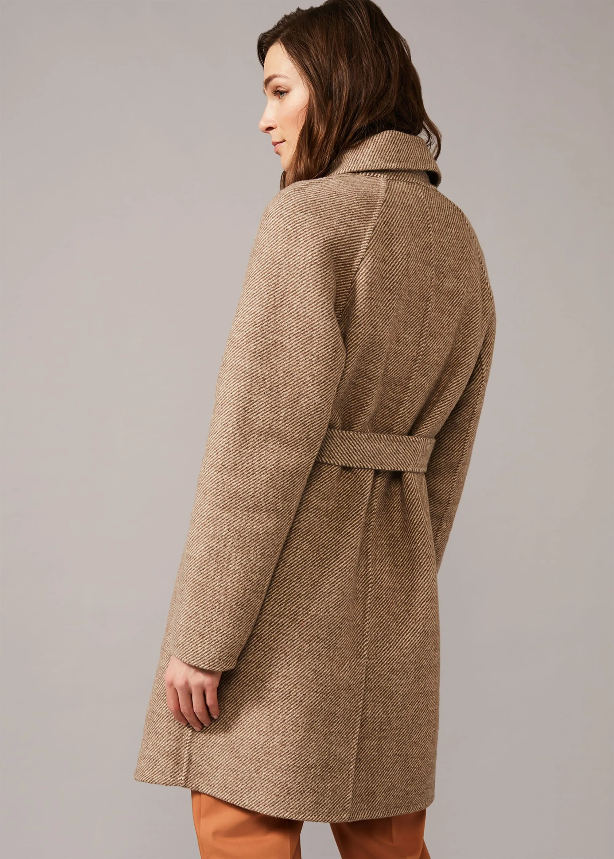 Dalma Double Faced Herringbone Coat