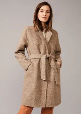 Dalma Double Faced Herringbone Coat