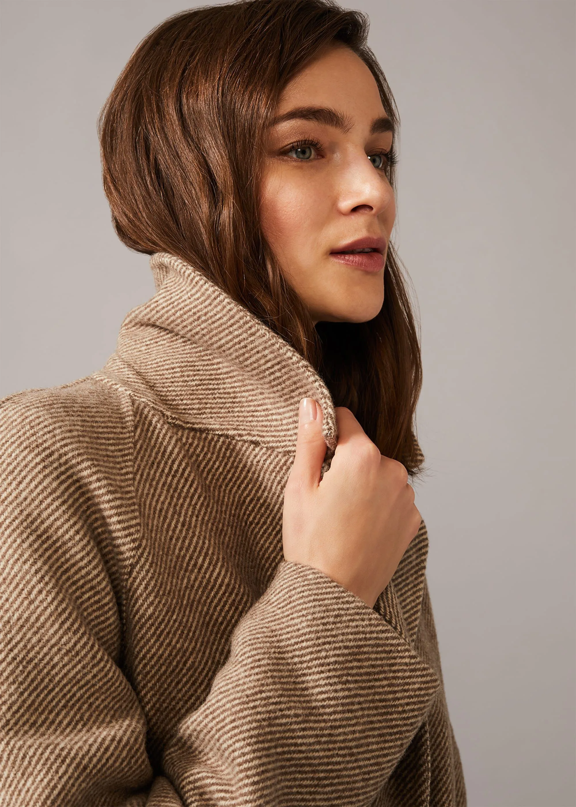 Dalma Double Faced Herringbone Coat