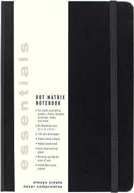 Essentials Dot Matrix Notebook, Large, A5 size