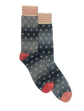 Faded Ombre American Flag Sock | Harpers