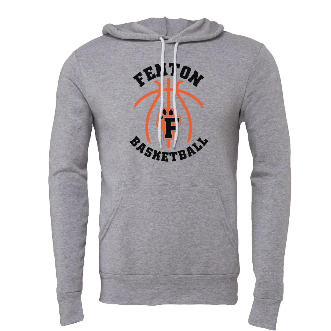 Fenton Basketball - Athletic Heather - Sponge Hoodie