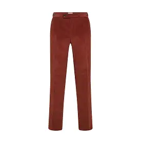 Gary Pleated Chino Pants in Soft Luxury Corduroy