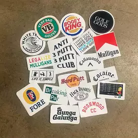 Golf Sticker Pack of 20