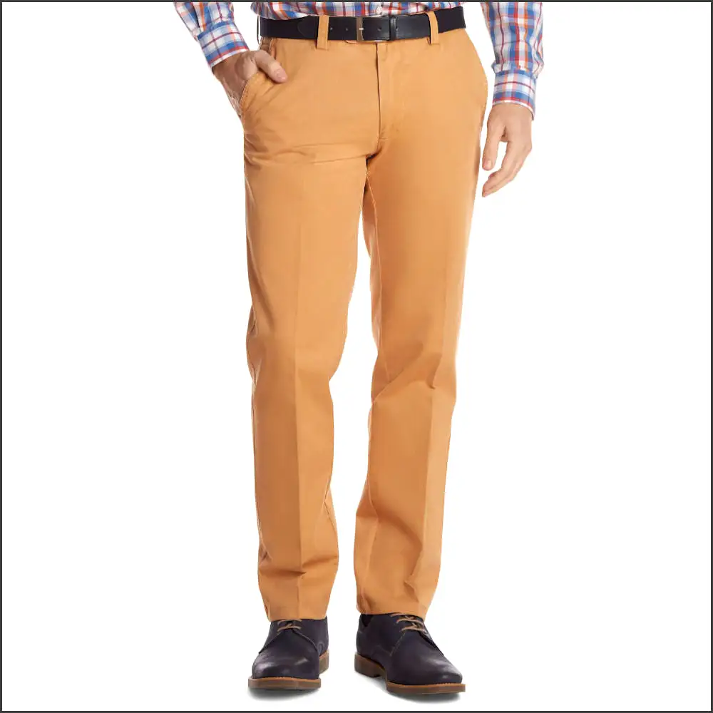 Gurteen Longford  Apricot Stretch Cotton Chino*