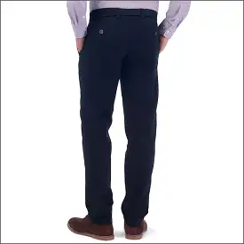 Gurteen Longford Winter Black Stretch Cotton Chino+