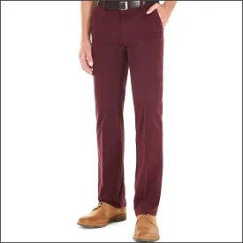 Gurteen Longford Winter Cranberry Stretch Cotton Chino.