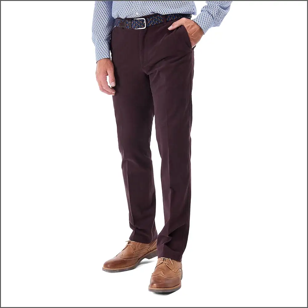 Gurteen Longford Winter Grape Stretch Cotton Chino+