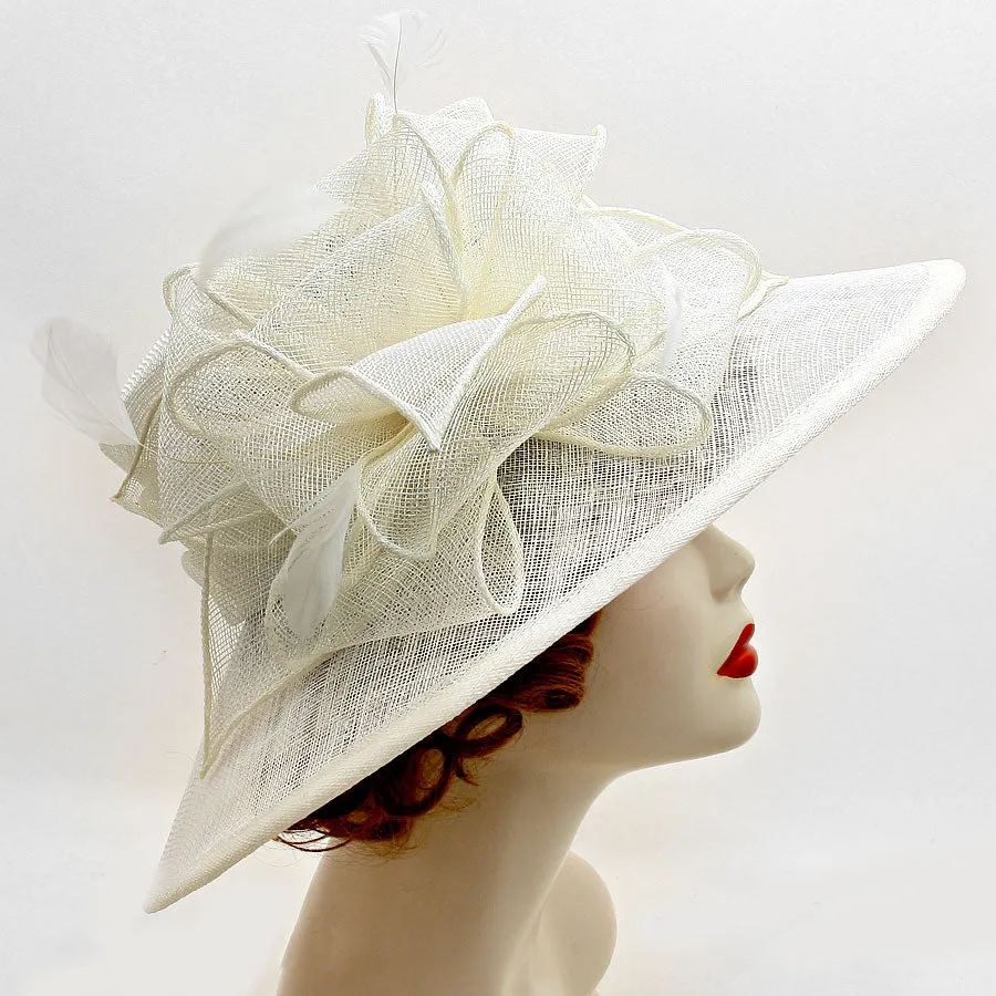 iLLASPARKZ Mass Ribboned Sinamay Dressy Hat