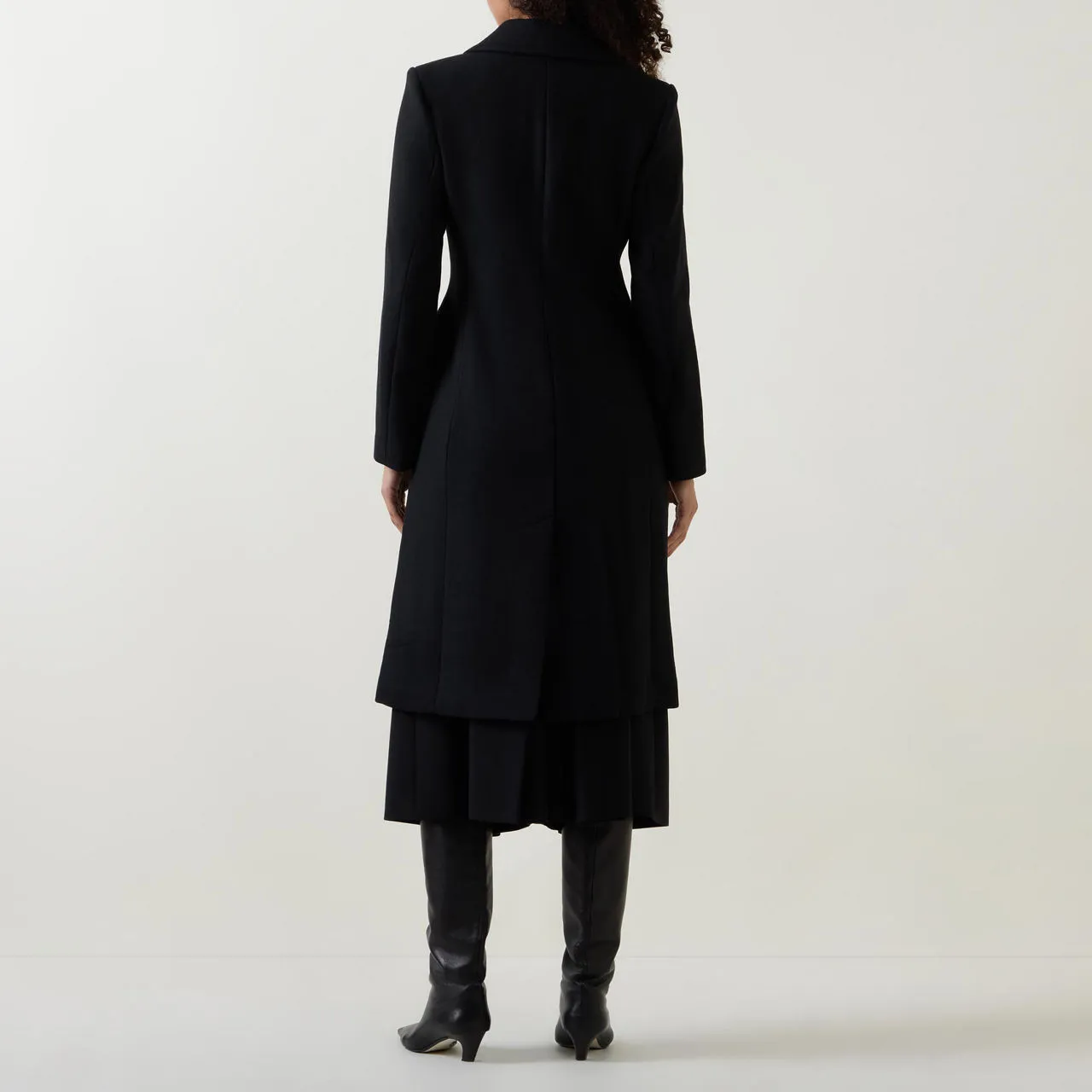 INWEAR Thora Double-Breasted Coat - Black