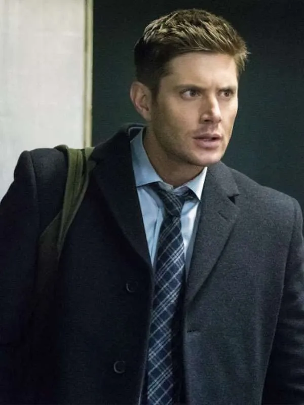 Jensen Ackles Supernatural Black Wool Trench Coat