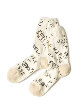 Kapital 96 Pieces Army Graffiti Punching Socks